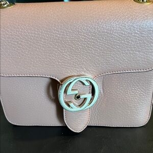 Gucci Blush Leather Shoulder Bag